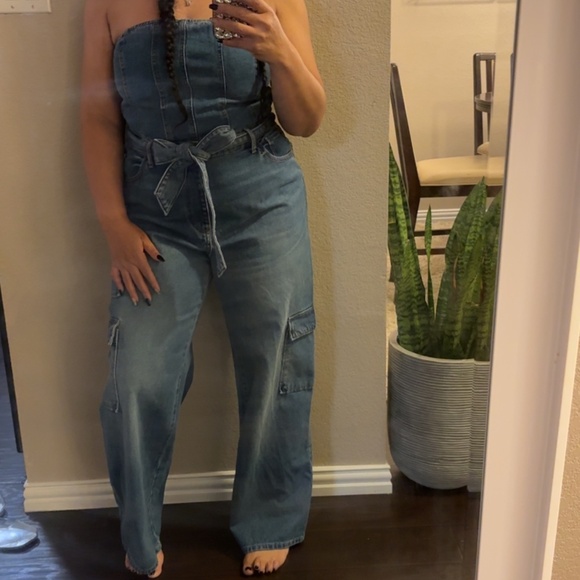 Denim romper - Picture 2 of 2